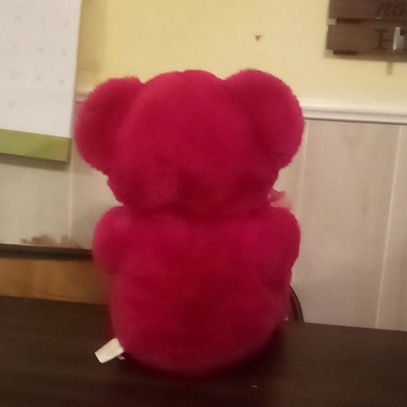 Hot Pink Valentines Bear From 2006 - Picture 4 of 4